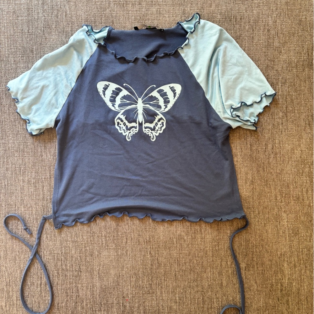 Papaya butterfly tank with open back